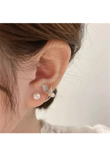 Şıklığınızı Tamamlayacak Incili Deniz Kızı Küpe modelleri