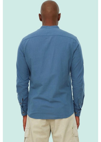 Erkek Basic Slim Fit Hakim Yaka Pamuklu Günlük Gömlek Hafta Sonu Yaz Aylarının Vazgeçilmezi modelleri