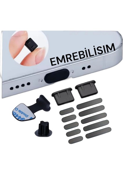 Tüm Type-C Cihazlar ile Uyumlu 5 Takim 10 Adet Hoparlör Toz ve Kir Önleyici 3 Adet Tıpa Typc 1AD Aux Dıpa