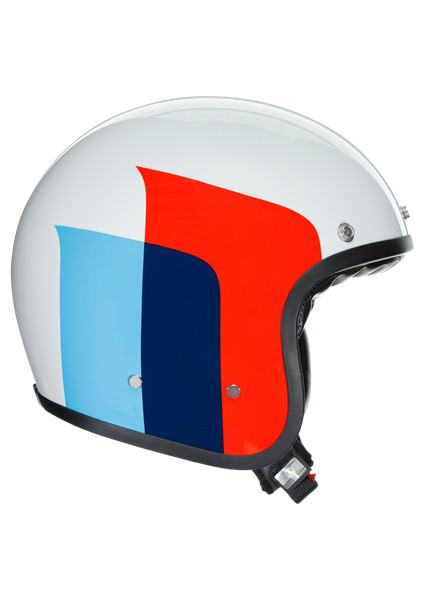 X70 Multi Vela White Red Blue Açık Kask modelleri