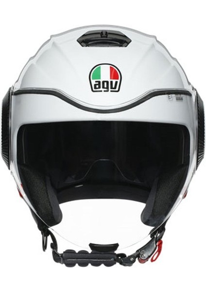 Orbyt Multi Block Pearl White Ebony Red Açık Kask indirimleri