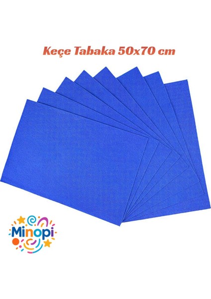 Mavi Keçe Tabaka 10'lu Paket 50X70 cm - 1.5 mm Kalınlık