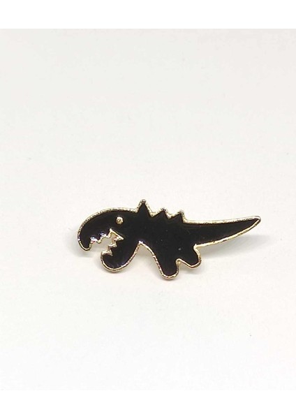 Dinozor Rozet Model 7. Mineli, Metal. Pin, Broş. 3 x 2 Cm. Çanta Süsü, Okul Çantası Süsü.