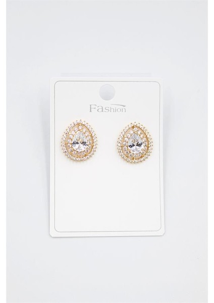 Damla Taşlı Küpe - Altın fiyatları