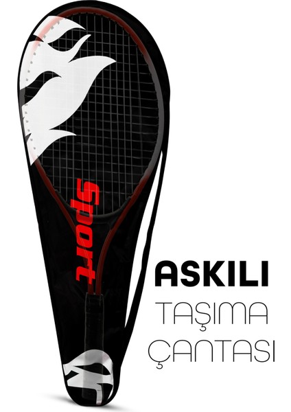 3lü Set Deluxe 21 Inç Çocuk Genç Tenis Raketi Seti Çantalı Çocuk Tennis L2 Grip 53 cm Kırmızı 670 fiyatları