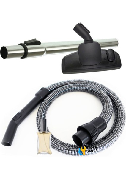 Electrolux Uyumlu Z 3324 Ultra Silencer Elektrikli Süpürge Çelik Telli Hortumu Emici Yer Başlığı Teleskopik Boru