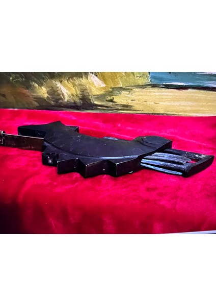 Balık Formunda Antika Kilit - Çalışır Durumda - Anahtar Hariç Uzunluk 17 cm