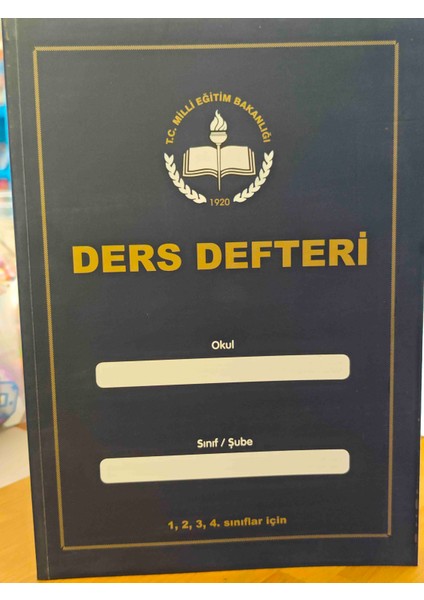 Sınıf Defteri Ders Defteri 1-2-3-4. Sınıflar Için