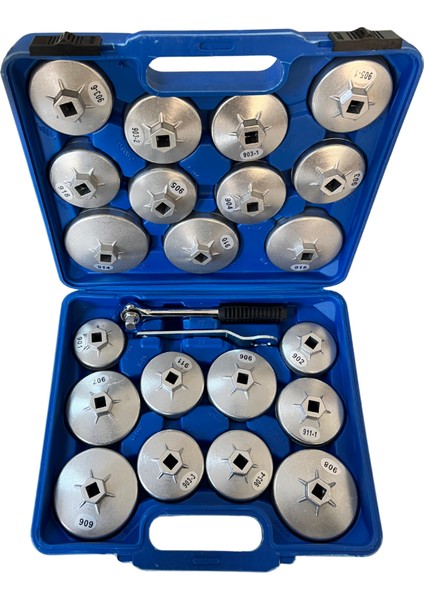 23 Parça Profesyonel Tas Tipi Yağ Filtre Sökme Takma Takımı