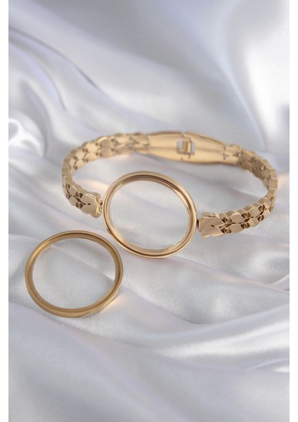 316L Çelik Gold Renk Arpa Işleme Açılabilir Fanus Model Kadın Kelepçe fiyatları