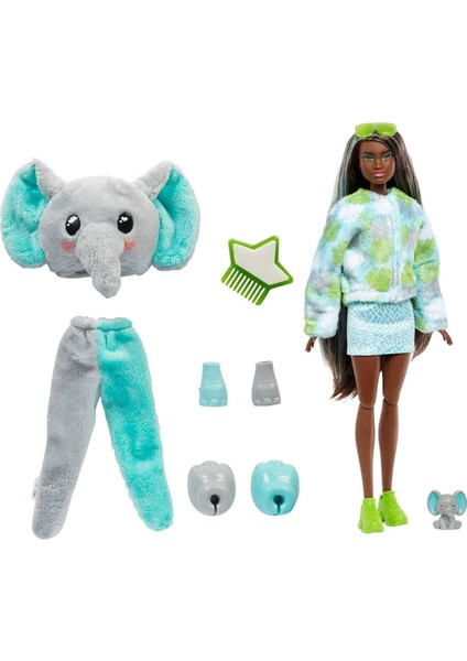 Cutie Reveal Bebekler Tropikal Orman Serisi Fil HKP98