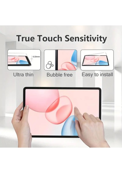 Honor Pad 10 12.1 Inç ile Uyumlu Tam Koruma Nano Esnek Tablet Kırılmaz Ekran Koruyucu 2 Adet