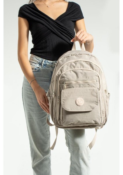 Unisex Okul Çantası Su Itici Hafif Klinkır Kumaş Günlük Sırt Çantası 40*30 cm Çok Cepli fiyatları