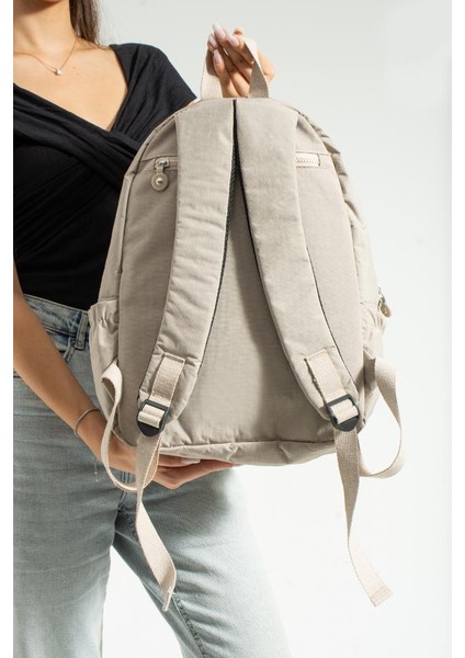 Unisex Okul Çantası Su Itici Hafif Klinkır Kumaş Günlük Sırt Çantası 40*30 cm Çok Cepli fırsatları