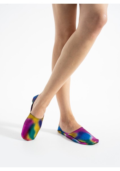 Gökkuşağı Varaklı Babet Çorap