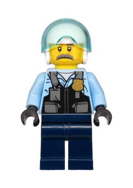 Minifigür - Police - Pilot Sam Grizzled CTY1131