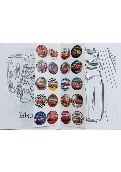 2 Adet Stickerli Boyama Kitabı ve 12 Li Tüp Kuru Boya Kalemi (Arabalar/aslan Kral ) fiyatları