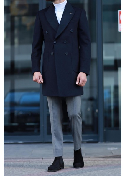 Erkek Kışlık Yünlü Kumaş Kruvaze KABAN-KAV7205W