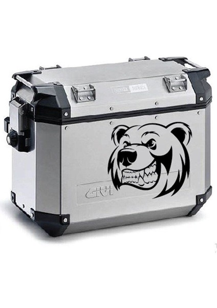 Ayı Desenli Motosiklet Çanta Sticker Etiket Modeli - 5