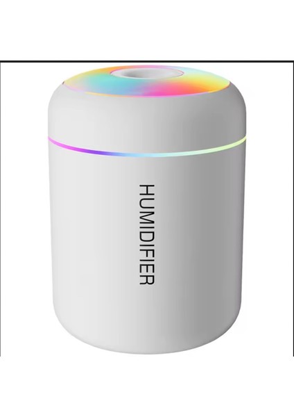 Rgb Beyaz 180 ml USB Ultrasonik Ofis Oda ve Araba Hava Nemlendirici Buhar Makinesi Aroma Difizörü
