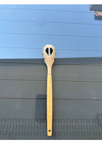 Silikon Ahşap Makarna Kaşığı 32 cm modelleri