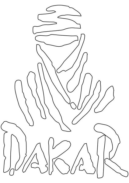 Dakar Mini Sticker Etiket Modeli