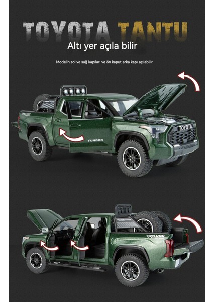 1:24 Pikap Alaşımlı Arazi Aracı Oyuncak Araba Modeli (Yurt Dışından) modelleri