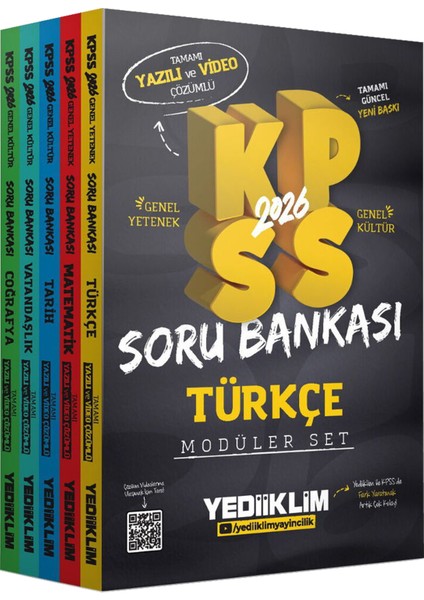 2026 Kpss Gygk Konu Anlatım 5KITAP(1488 Sf)Hem Yazılı Hem Video Çözümlü Soru Bankası 5KITAP(1264 Sf) modelleri