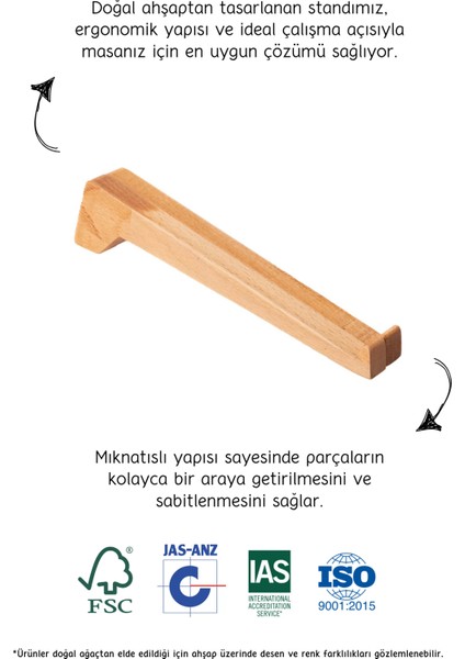 Sade Laptop Standı - Aker Wood Art modelleri