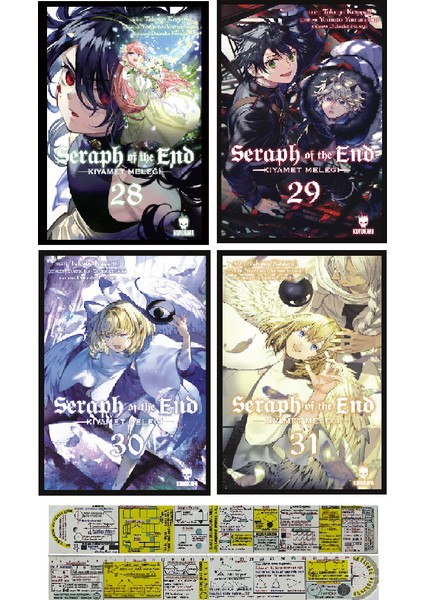 Seraph Of The End 28-29-30-31. Ciltler Manga Seti + Mat. Öğreten Cetvel