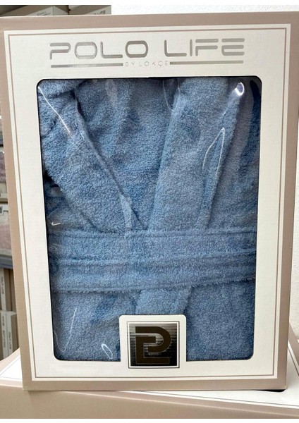 Kutulu %100 Pamuk Tek Bornoz Şalyaka-K.mavi (L Beden) fiyatları