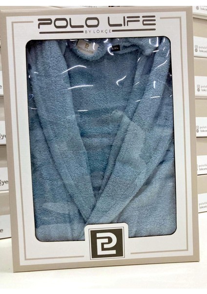 Kutulu Bamboo Tek Bornoz Şalyaka-K.mavi (Xxl Beden)