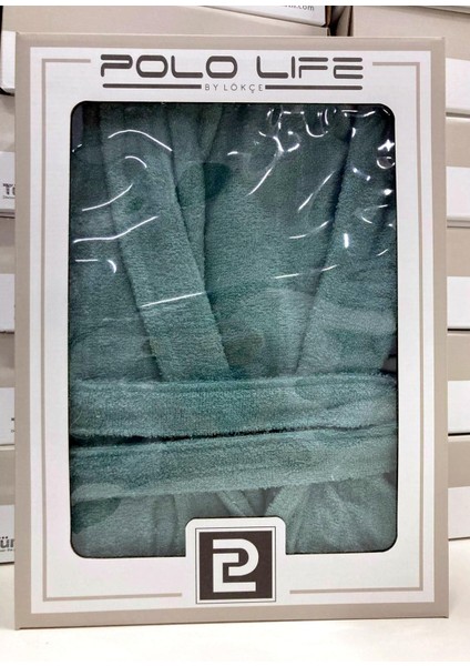Kutulu Bamboo Tek Bornoz Şalyaka-Yeşil (Xl Beden)