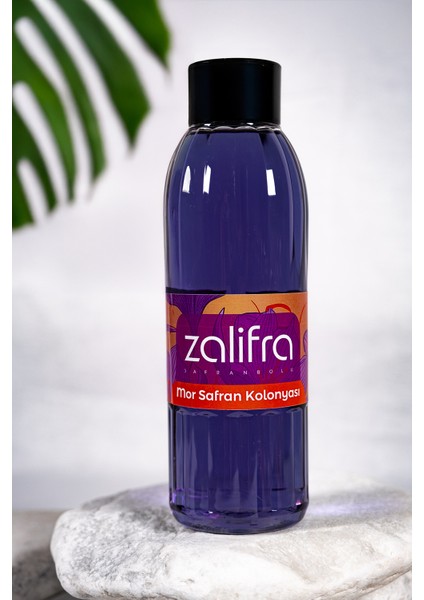 Mor Safran Kolonyası, Esanslı kolonya , Hediye için nostaljik kolonya 200 ml 70° - Pet Şişe