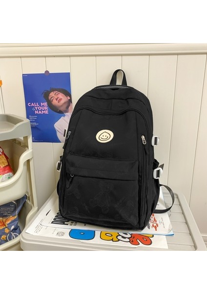 Büyük Kapasiteli Hafif Sırt Çantası Öğrenci Basit Lise Genç Sırt Çantası (Yurt Dışından)