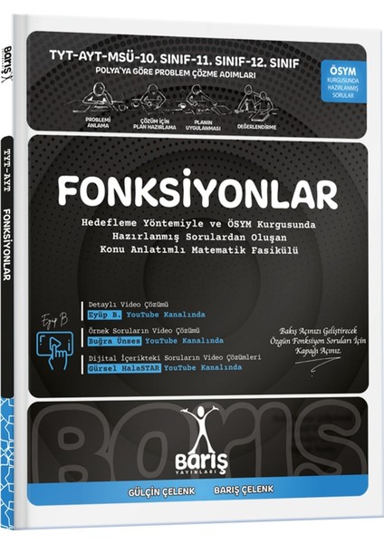 Barış Yayınları TYT - AYT - MSÜ Fonksiyonlar Matematik Fasikülleri