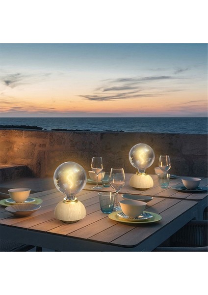 Cam LED Masa Lambası Dokunmatik Kısılabilir Masa Lambası Beyaz (Yurt Dışından) fiyatları