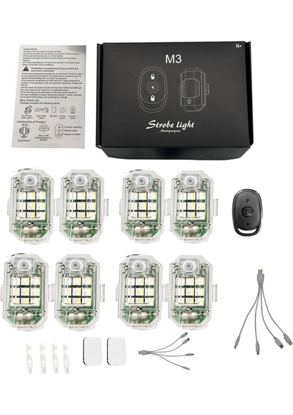 4 Adet Kablosuz Uzaktan Kumandalı LED Strobe Işık Araba Motosiklet Bisiklet Için (Yurt Dışından) fiyatları