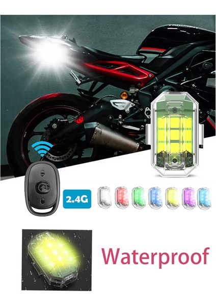 4 Adet Kablosuz Uzaktan Kumandalı LED Strobe Işık Araba Motosiklet Bisiklet Için (Yurt Dışından) fırsatları