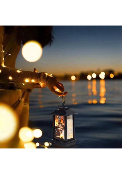 Eid Mubarak Fener Süsleri Ramazan Fener Gece Lambası Aydınlatmasıa (Yurt Dışından)