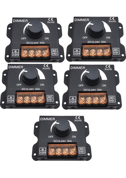 5 Adet Dc 12V 24V LED Dimmer Anahtarı 30A Voltaj Regülatörü (Yurt Dışından) fiyatları