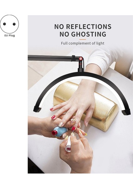 20W 16 Inç U Şeklinde LED Yarım Ay Güzellik Lambası Halka Lamba Siyah Ab Fişi (Yurt Dışından) fiyatları