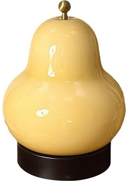 Fransız Krem Armut Masa Lambası Başucu Minimalist Oturma Odası Sarı (Yurt Dışından)