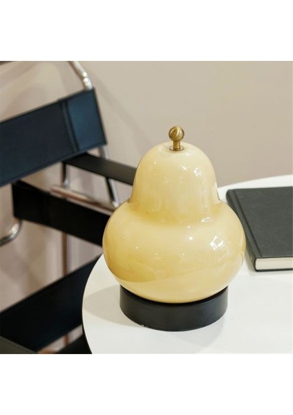 Fransız Krem Armut Masa Lambası Başucu Minimalist Oturma Odası Sarı (Yurt Dışından) fiyatları
