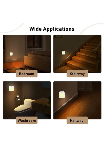 Hareket Sensörlü LED Gece Lambası Lambaları Akıllı LED Gece Lambası Ab Fişi (Yurt Dışından) indirimleri
