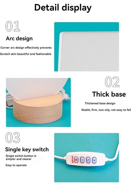 Süblimasyon LED Akrilik Fotoğraf Çerçeveleri Gece Işıkları Kalp (Yurt Dışından) indirimleri