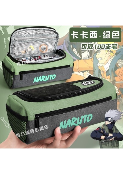 Naruto Kalem Kutusu Ilkokul Öğrencisi Kalem Kutusu Erkek Tarzı Büyük Kapasiteli Kalem Kutusu (Yurt Dışından)