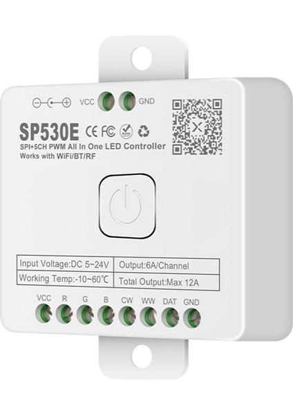 Wifi LED Kontrol Cihazı SP530E Pwm Spı Pikseller Ses Kontrolü ile Dimmer (Yurt Dışından) fiyatları
