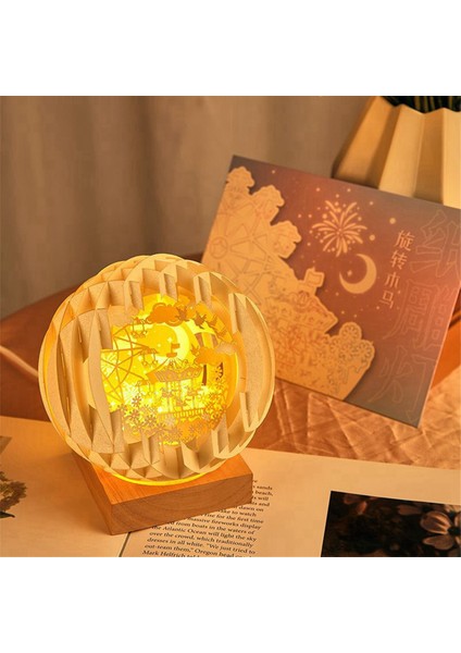 Oymalı Lamba Yaratıcı Üç Boyutlu Hediye Romantik Gece Lambası A (Yurt Dışından) modelleri