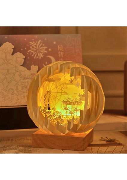 Oymalı Lamba Yaratıcı Üç Boyutlu Hediye Romantik Gece Lambası A (Yurt Dışından) indirimleri